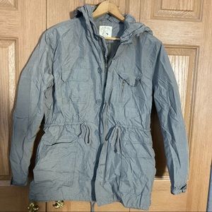 LA HEARTS GRAY WINDBREAKER FROM PACIFIC SUNWEAR